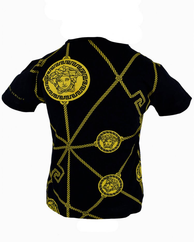 T-Shirt Young Versace Original Meduza Marinho Infantil